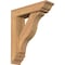 Ekena Millwork Funston Traditional Smooth Bracket w/ Offset Brace, Western Red Cedar, 5 1/2"W x 20"D x 24"H BKT0604X20X24FST01SWR - alternate 1